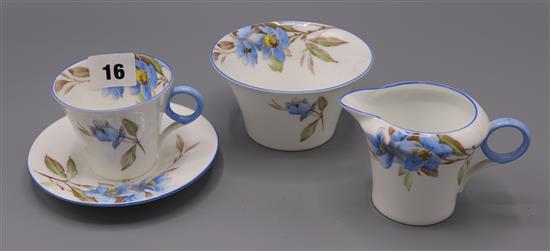 Part Shelley teaset for 6